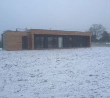 Premières neiges en bretagne