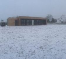 Premières neiges en bretagne