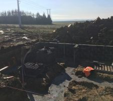 Montage du vide sanitaire le 2ème jour.