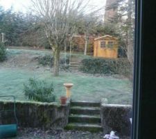 Vue du jardin à partir de la cuisine