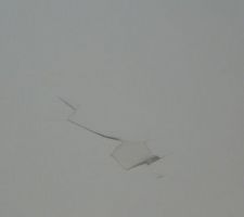 Fissure plafond salon