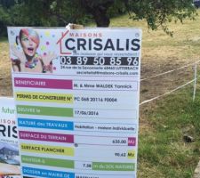 Panneau permis de construire