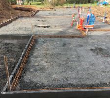 Pr&eacute;paration de la dalle