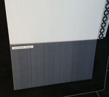 Carrelage 45cm gris pièce de vie et couloir.