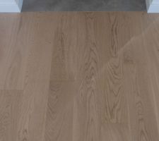 Parquet normal salon + carrelage gris