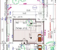 Plan d'implantation de la maison sur le terrain :p