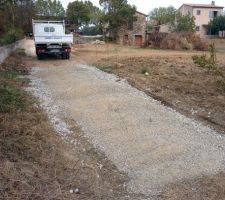 Empierrement chemin d'accès