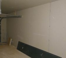 Isolation du garage vu directement avec le plaquiste en direct !