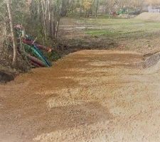 Création de l'accès de chantier