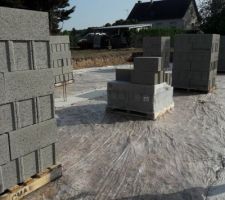 Arriv&eacute; des parpaings