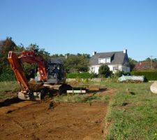 D&eacute;but terrassement le 12 octobre 2010