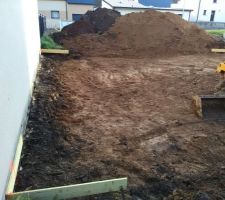 Début du terrassement. ENFIN!