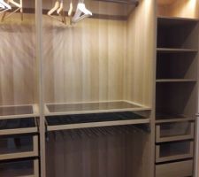 Notre dressing en chêne clair !