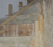 Pr&eacute;paration de l'escalier