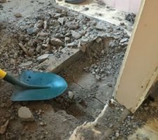 Plafond cuisine/plancher salle de bain
