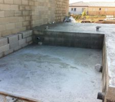 L'annexe / buanderie a été aussi coulé
