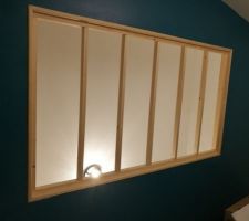 Phase 3 : Création d'une verrière en bois.
Création des cadres et des parcloses