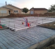 Vide sanitaire 
Pose du plancher ourdi