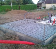 Vide sanitaire 
Pose du plancher ourdi