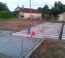 Vide sanitaire 
Pose du plancher ourdi