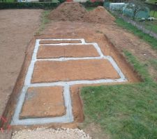 Terrassement et preparation des fondations.