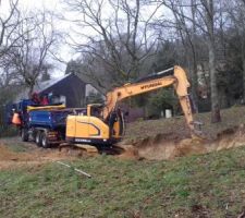 D&eacute;but chantier, premier cout de pelle