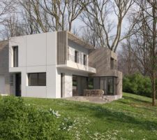 Vue 3D de la maison quand elle sera réalisé