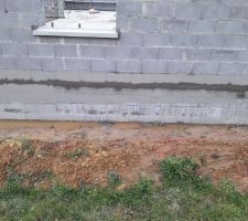 Deuxi&egrave;me couche partielle d'enduit !