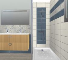 Vue de la salle de bain 3D