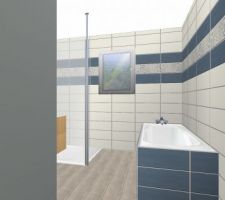 Vue de la salle de bain 3D