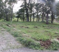 Terrain sans la cloture
