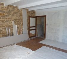 Chambre 2 : enduit