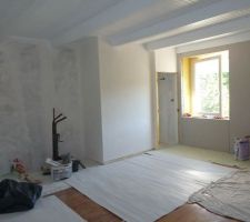 Chambre 2 : enduit