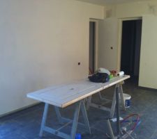 Sous-couche presque finie dans la cuisine