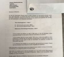 Taxe aménagement et redevance archéologique préventive.