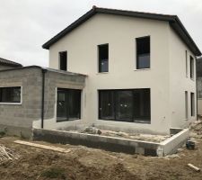 Enduit de façade terminé - Teinte G00