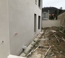 Enduit de façade terminé - Teinte G00