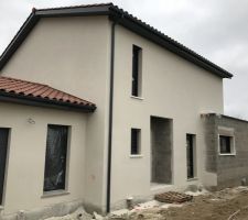 Enduit de façade terminé - Teinte G00