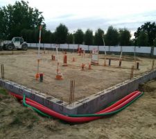 Passage des réseaux et mise en place du remblai