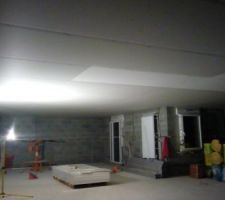 Plaquage du plafond au leve plaque c'est nikel 2 jour et c'etais fini ^^