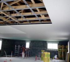 Plaquage du plafond au leve plaque c'est nikel ^^