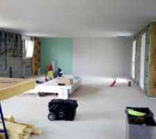 Laine de verre feraille et plaquage sa avance ^^