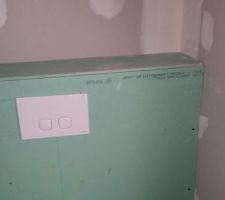 Il reste l'enduit à faire au niveau des toilettes suspendus (rdc et étage)