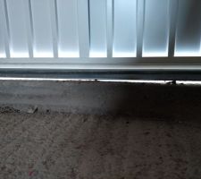 Marche garage pente en béton à créer