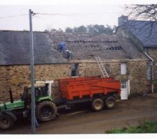 Démontage de l'ancienne couverture