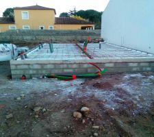 Vide sanitaire avant le coulage de la dalle RDC