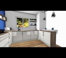 1er projet 3d de la cuisine.