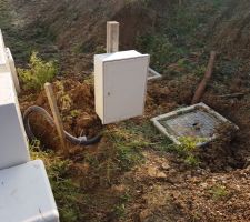 Pose du compteur de chantier