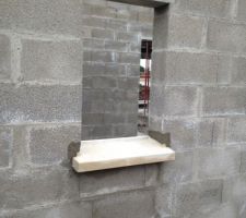 Pose des rebords de fenetres