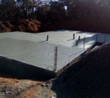 Coulage de la dalle : 02/03/2018